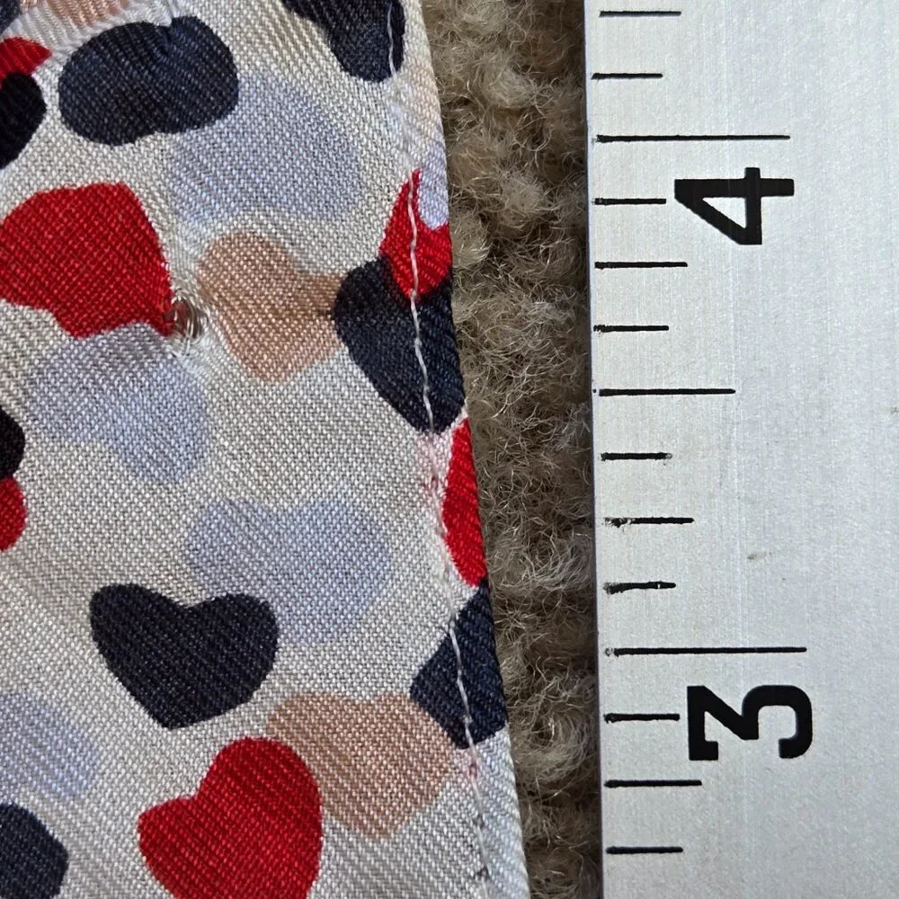 Loft 100% Silk Scarf Tiny Hearts